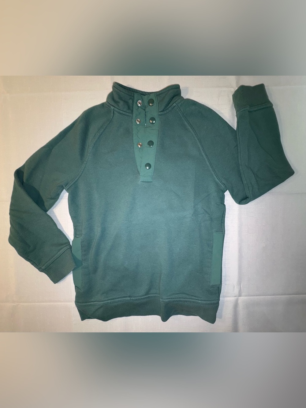 NWOT Cat & Jack Boys' Evergreen Pullover Raglan Sleeve Fleece, Side Pockets